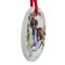 E & S Imports 3.5 Inch Ceramic Boxer Ornament Christmas Tree Ornament , Christmas Decor Dog Puppy Ribbon Cherish Pet